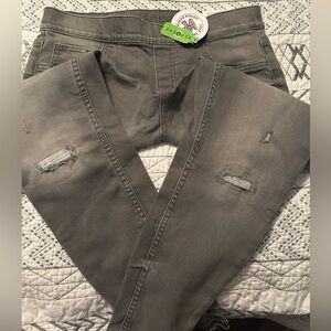 Justice Gray Denim Jeggings NWT Youth size 14 Plus